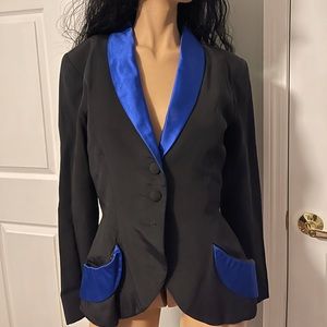 Vicky Tiel Designer Couture France Silk Jacket Vintage